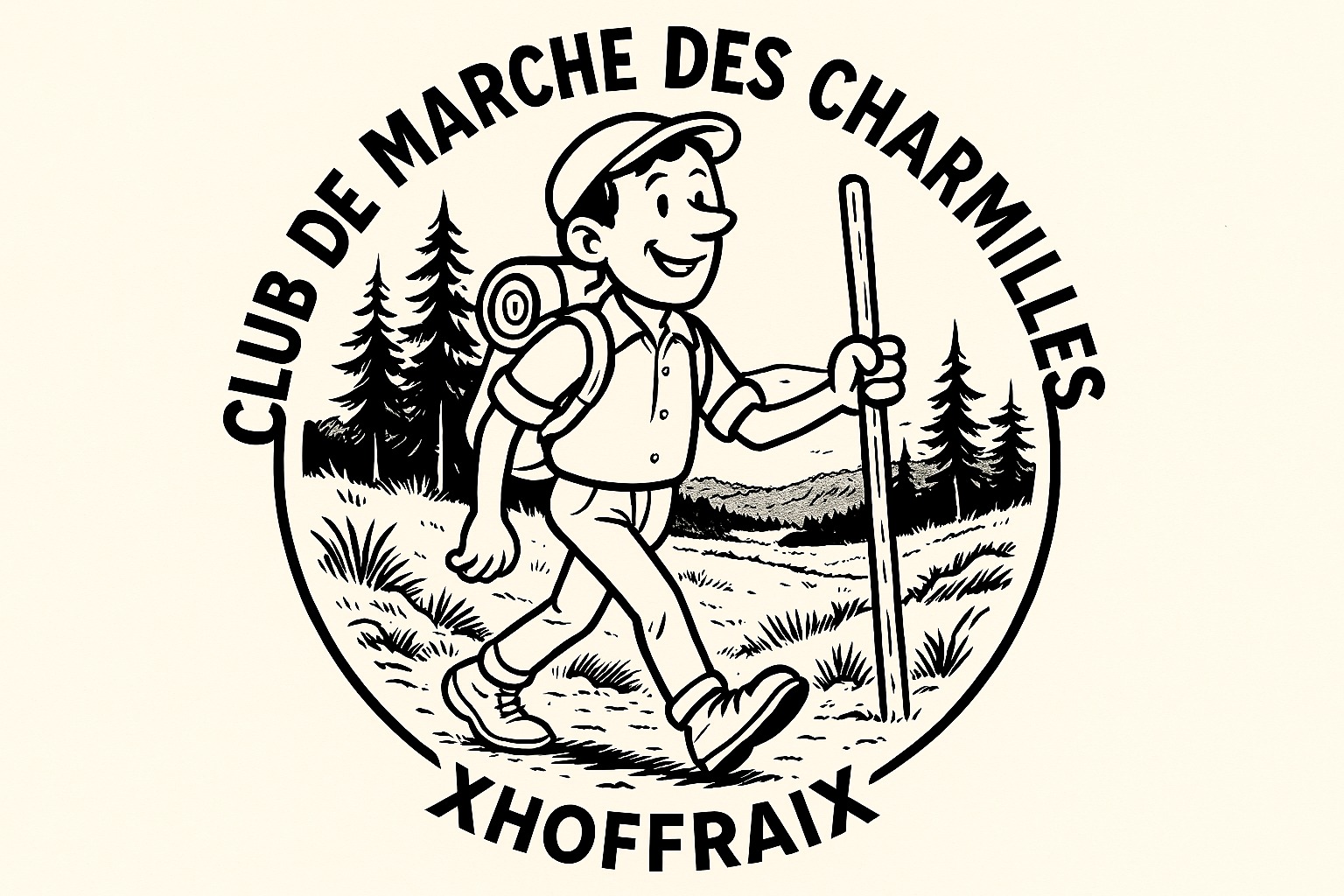 Photo historique du Club de Marche des Charmilles